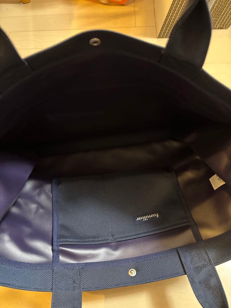 familiar リボン付きトートバッグ