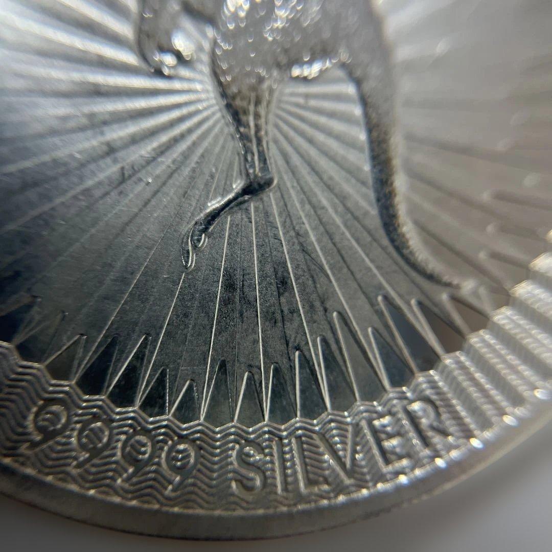 【純銀】オーストラリア　カンガルー 銀貨　1oz ケース付き　⑥