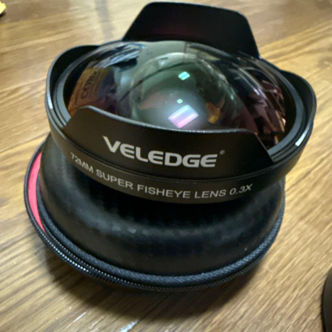 ビデオカメラ VELEDGE 72MM SUPER FISHEYE LENS 0.3X