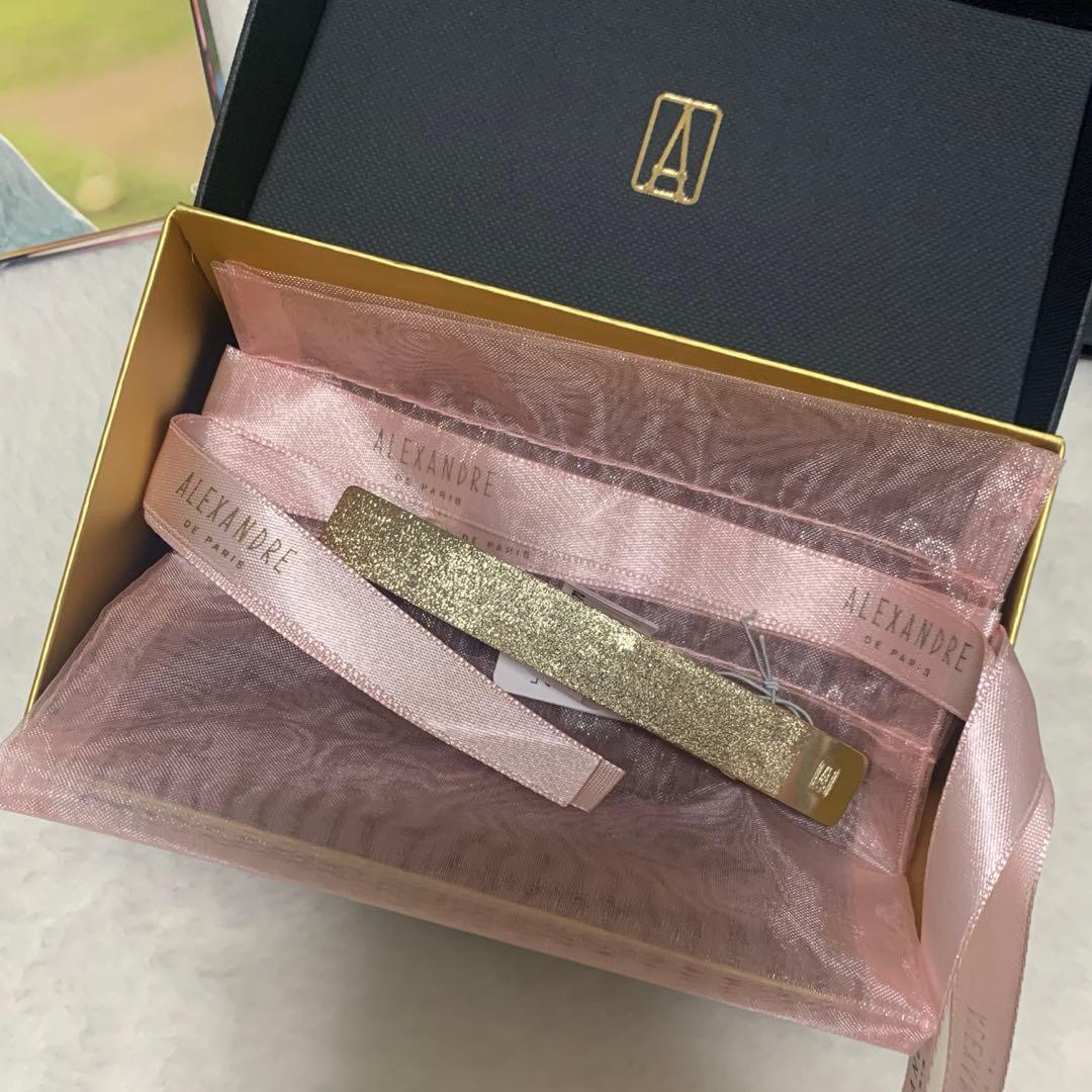 《新品》ALEXANDRE DE PARIS ゴールド　バレッタ