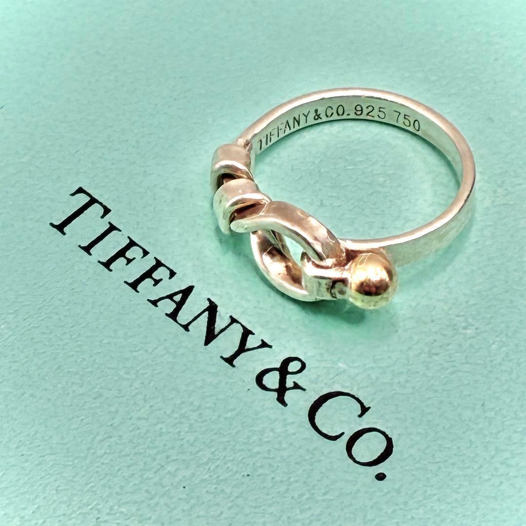 オールドティファニー　8号　フック&アイ　ラブノット　リング　925×750　s