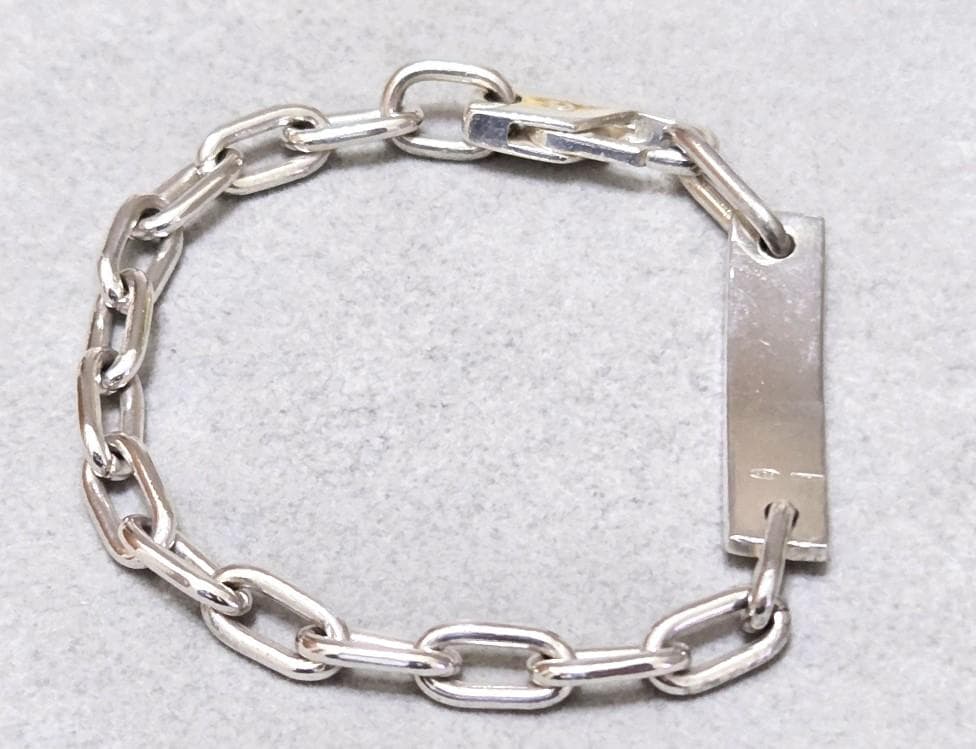 GUCCI グッチ プレート　ID　Ag925　ブレスレット　箱付き　43032