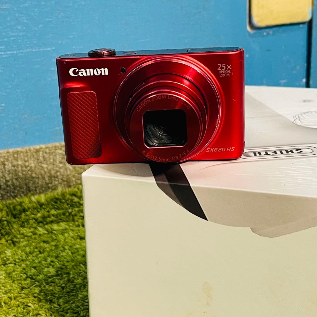Canon デジタルカメラ SX620 HS　レッド 電源確認済み