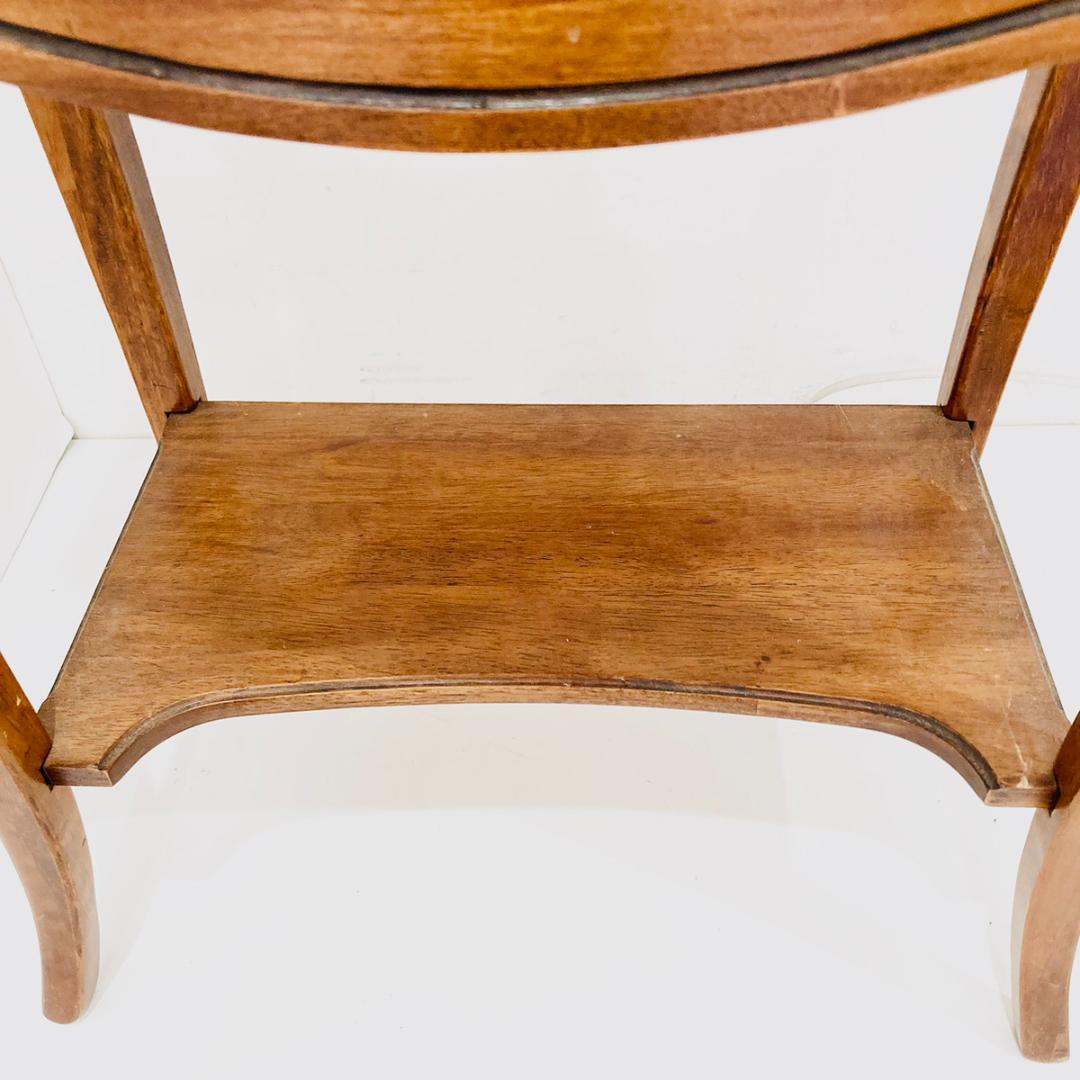 アンティーク調 テレフォンスタンド ブラウン