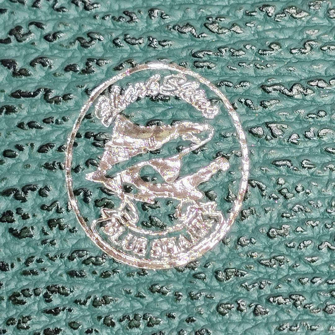 【​金運最強】ヨシキリザメ シャークスキン 長財布 名刺入れ セット 緑 希少