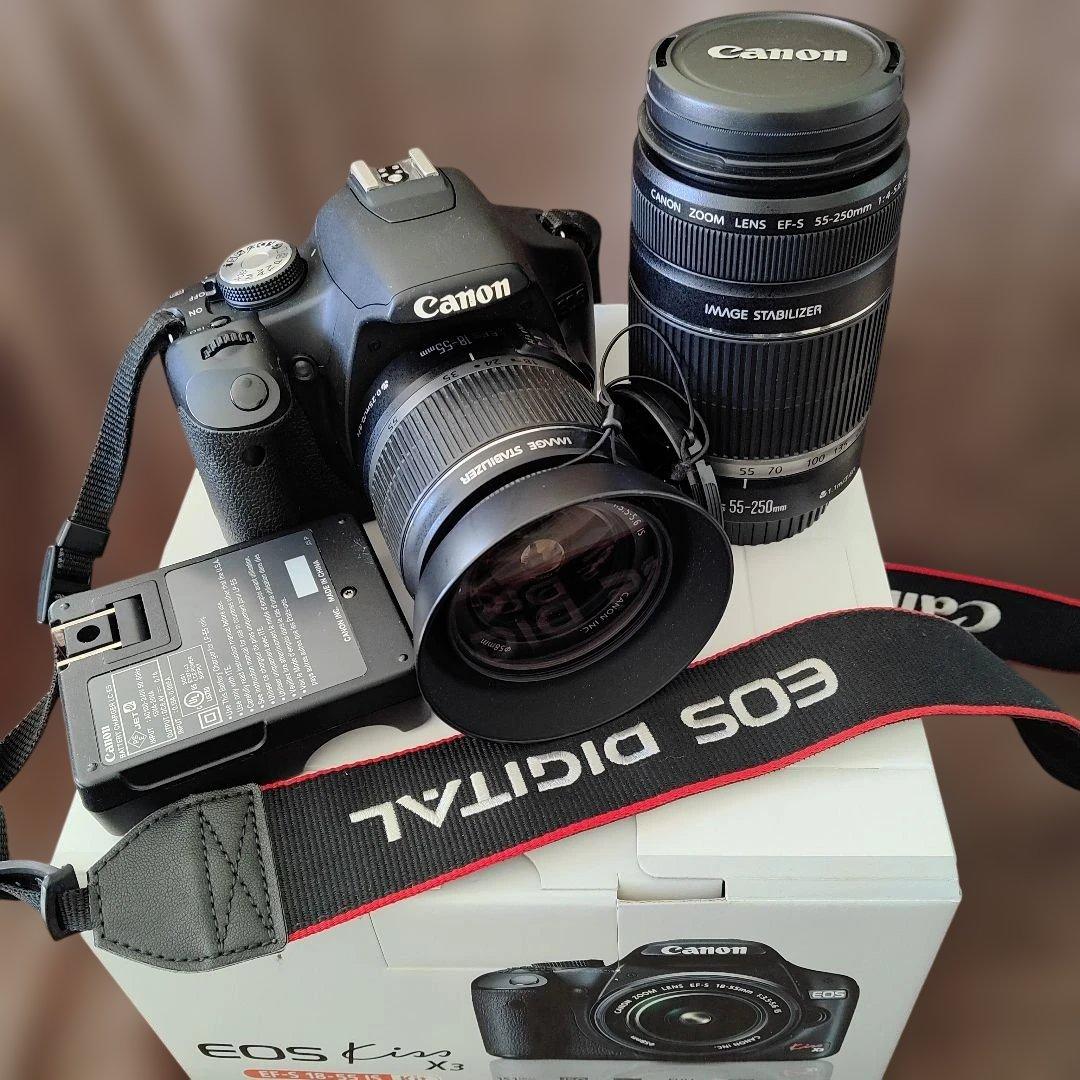 ✨*✨様 Canon EOS Kiss X3 ダブルズームキット元箱あり
