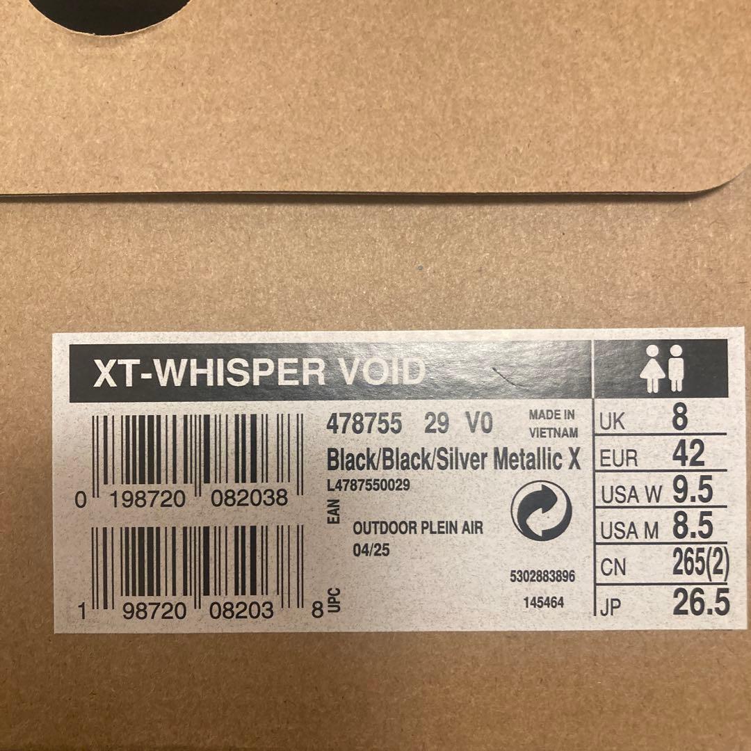 靴 SALOMON XT-WHISPER VOID 26.5cm