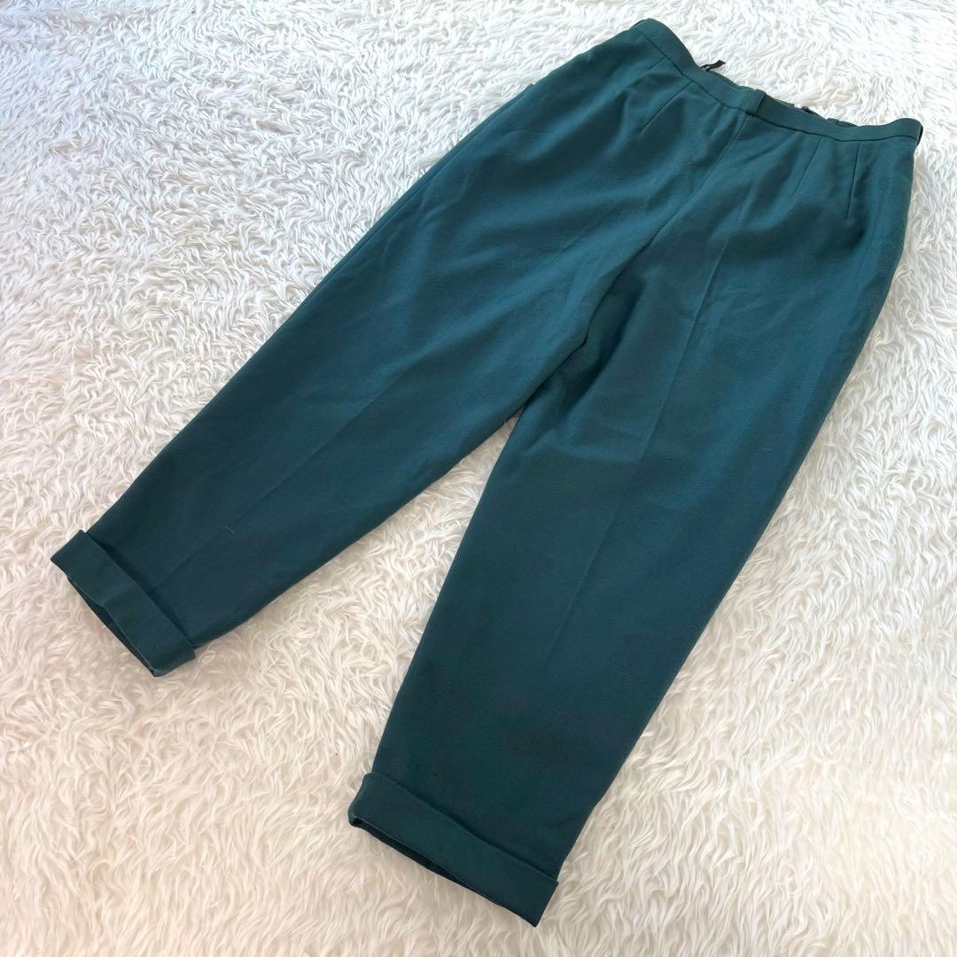 【希少カラー】 レリアン 別注ドイツ生地 パンツスーツ 2B グリーン 2XL