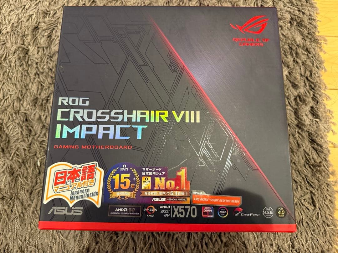 ASUS ROG CROSSHAIR VIII IMPACTマザーボードX570