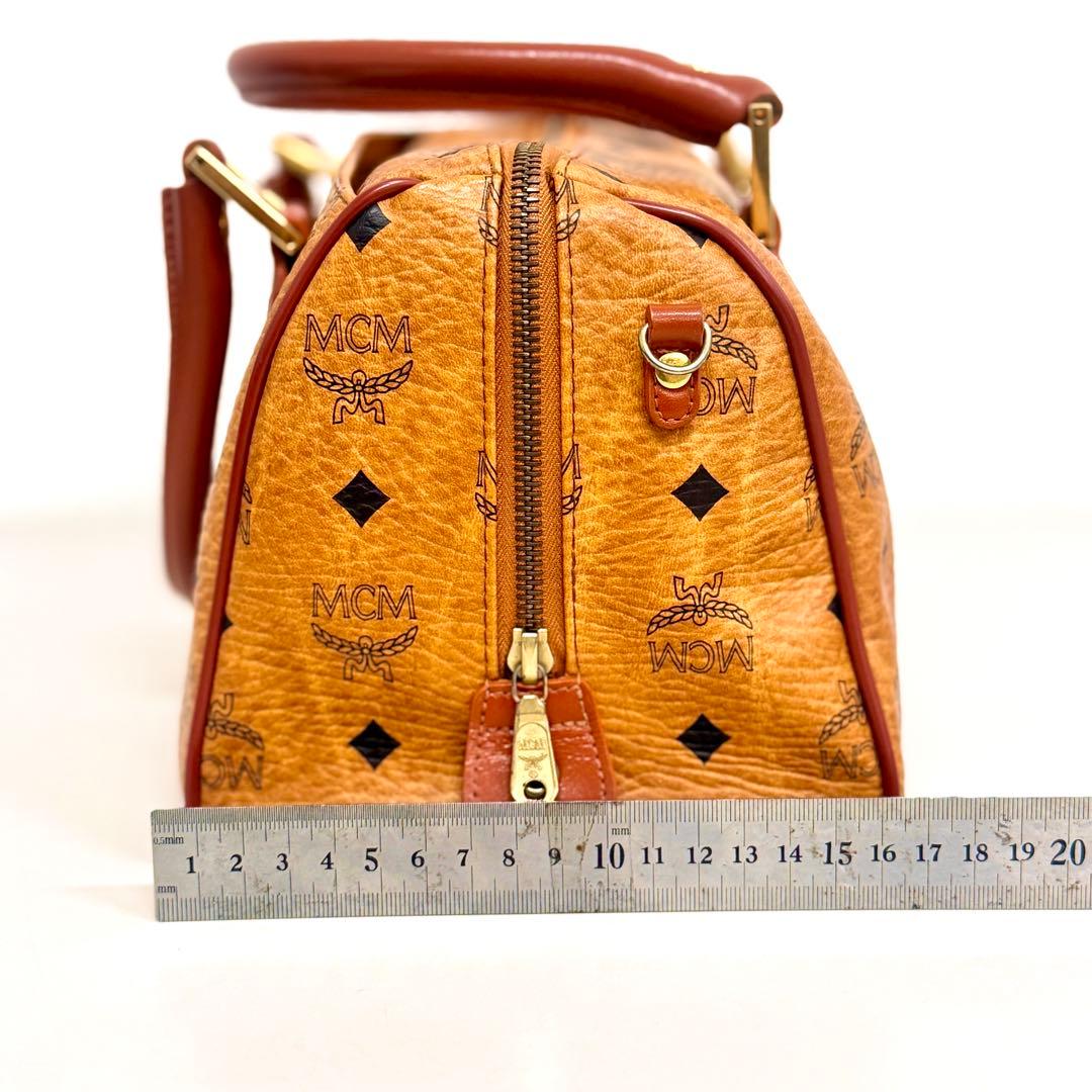 エムシーエム　MCM　ミニボストンバッグ　ハンドバッグ　ヴィセトス柄