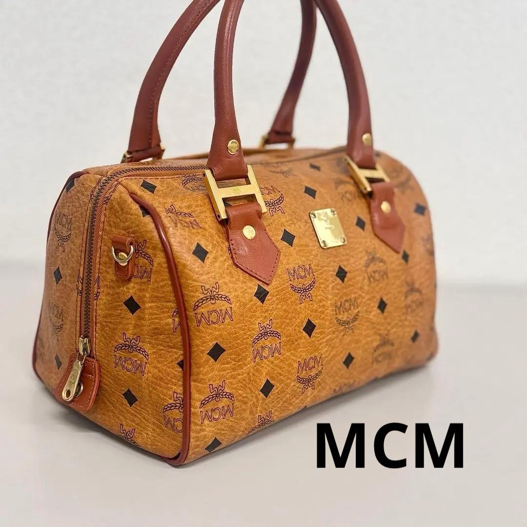 エムシーエム　MCM　ミニボストンバッグ　ハンドバッグ　ヴィセトス柄