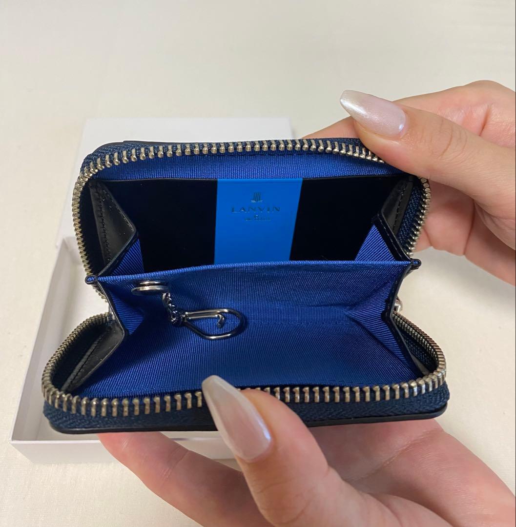 LANVIN en Bleu ランバン　ケース　小銭入れ　パスケース