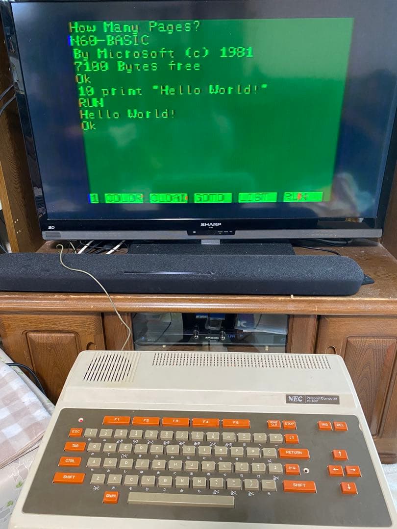 NEC PC-6001 動作確認済