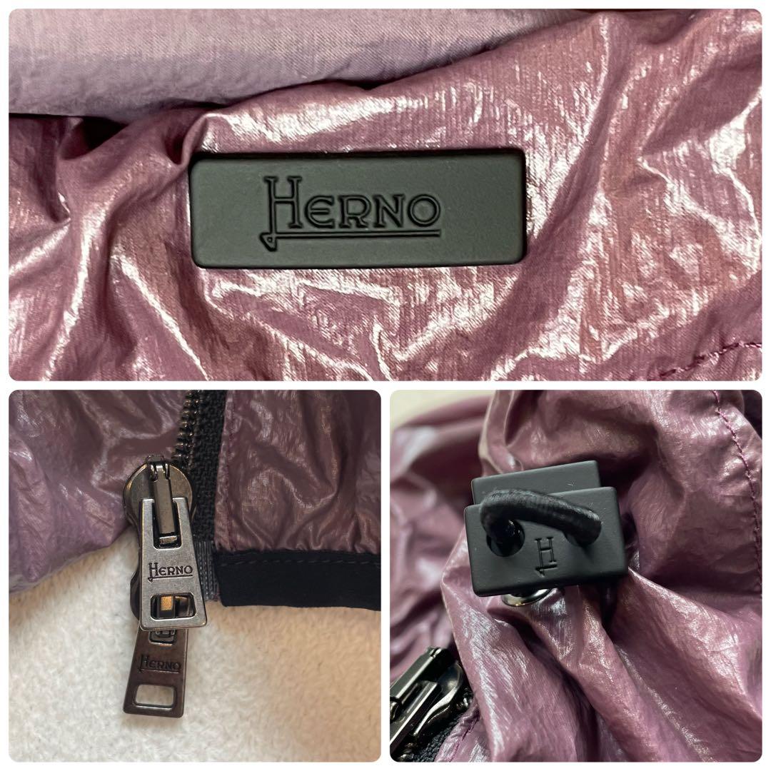 Herno ナイロンジャケット マウンテンパーカー 46 ブルゾン ロゴパッチ