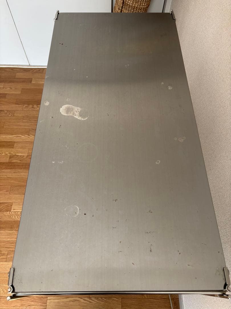 無印良品　ステンレスユニットシェルフ・ステンレス棚セット・ワイド・小