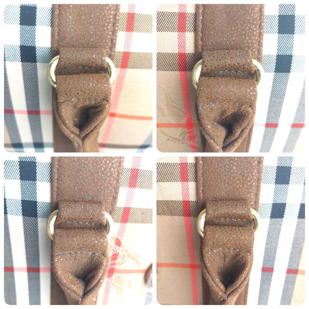 BURBERRY バーバリー ノバチェック ボストンバッグ ホースロゴ