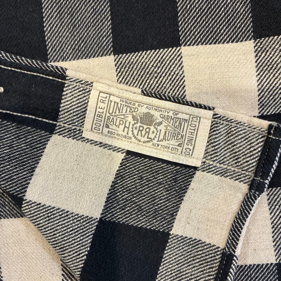 チェック ネルシャツ XL ダブルアールエル ヴィンテージ