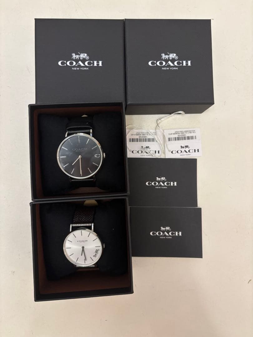 【美品】COACH アナログ時計 ペアウォッチ
