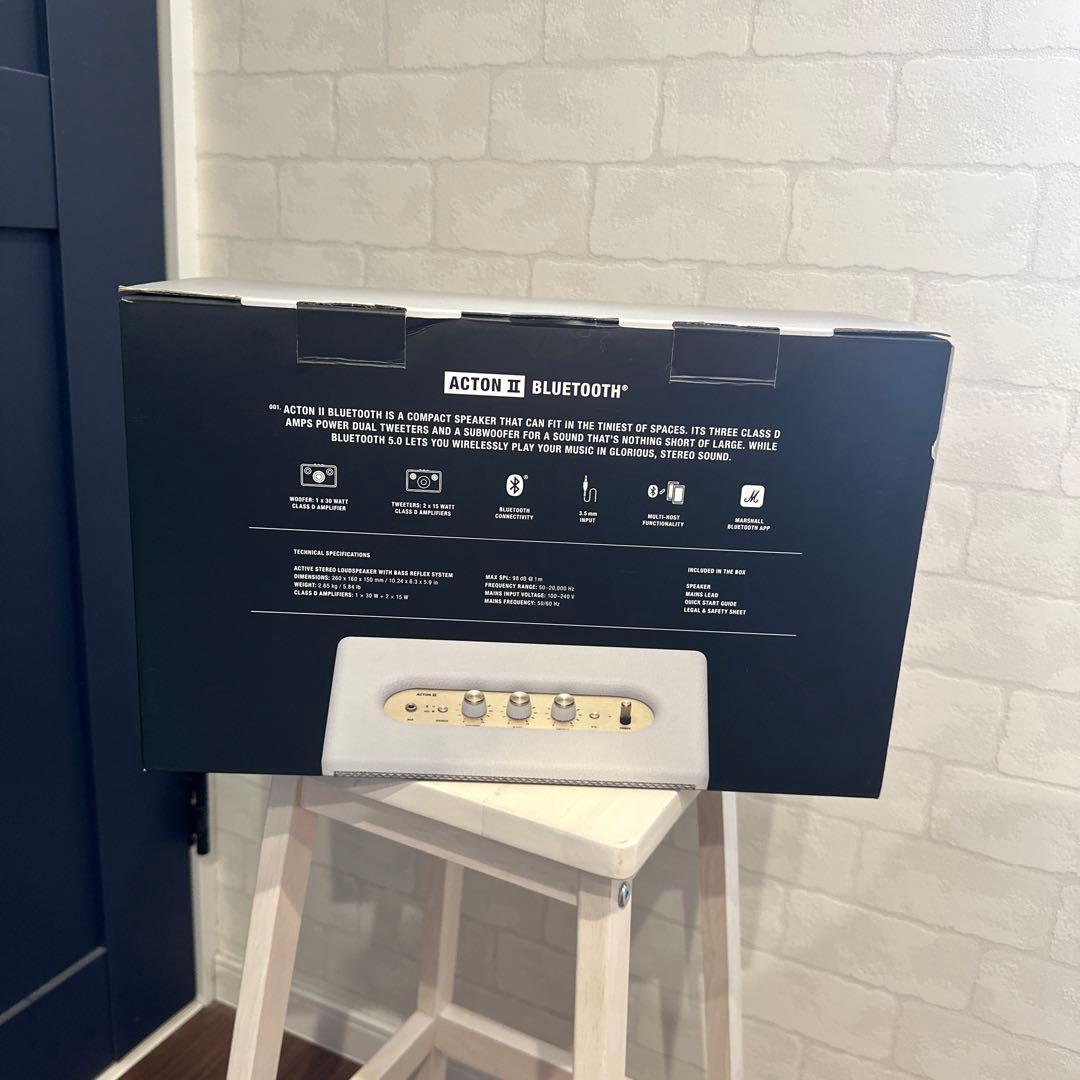 <箱付き美品>Marshallスピーカー acton ii ホワイト