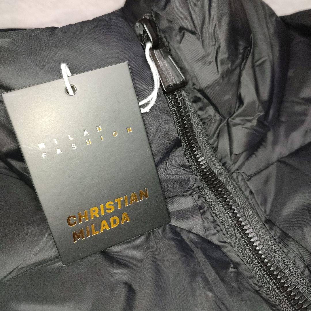 新品 CHRISTIAN MILADA size52 ダウンジャケット ブラック