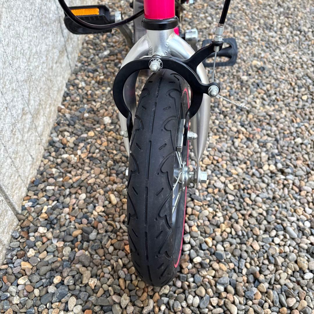 【美品】へんしんバイク 12インチ ピンク スタンド付　ベル付き　反射板付き