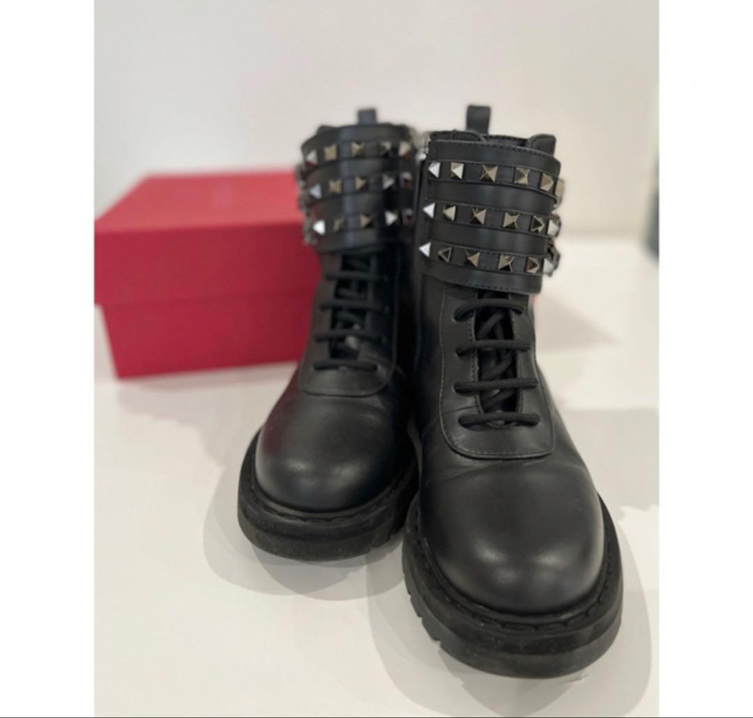 美品！ヴァレンティノ ロックスタッズショートブーツ