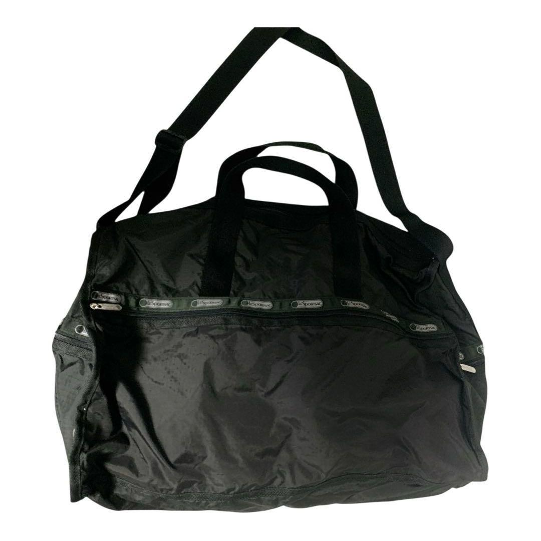 LeSportsac レスポートサック 大型ボストンバッグ ポーチ付 ブラック