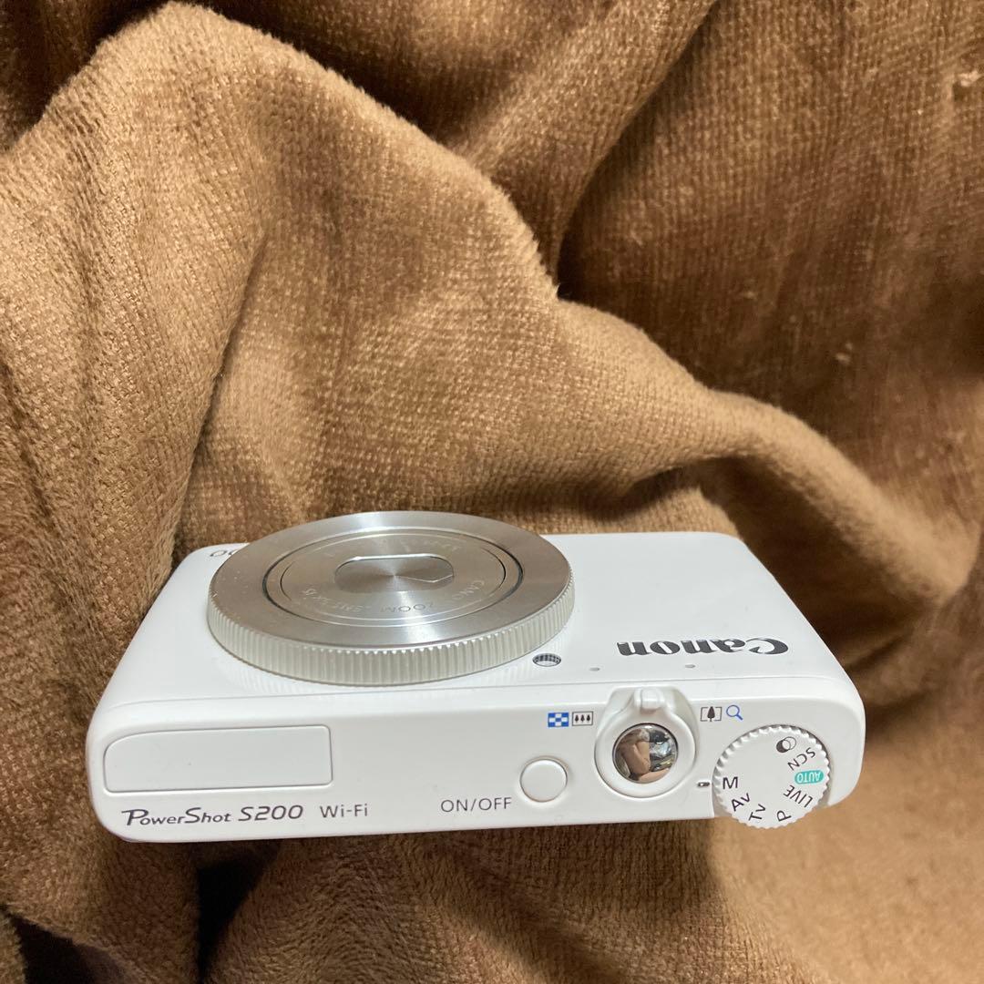 動作良好　美品　PowerShot S200 Canon　白　white