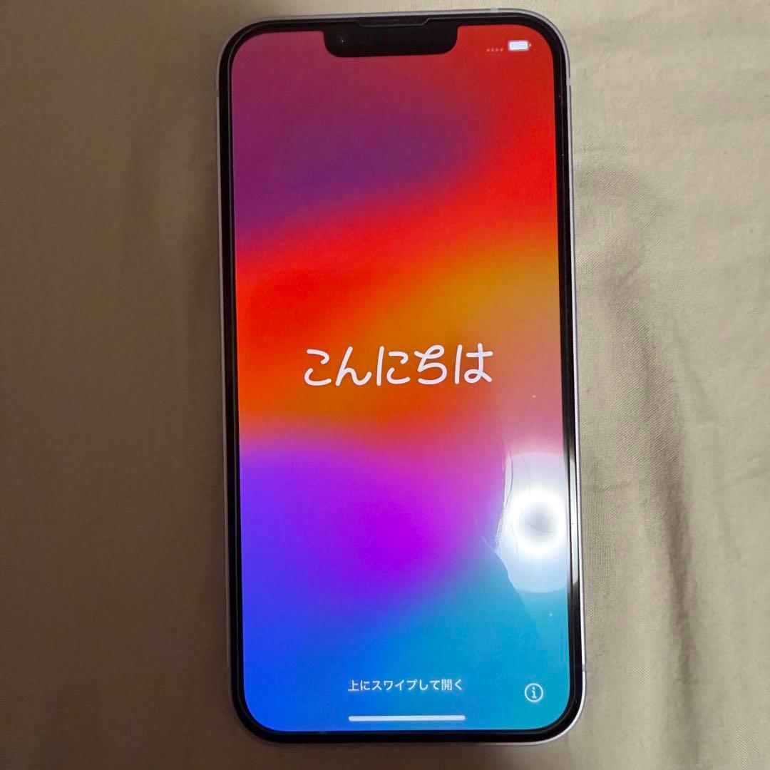 iPhone 14 パープル128GB 本体 バッテリー最大容量100%