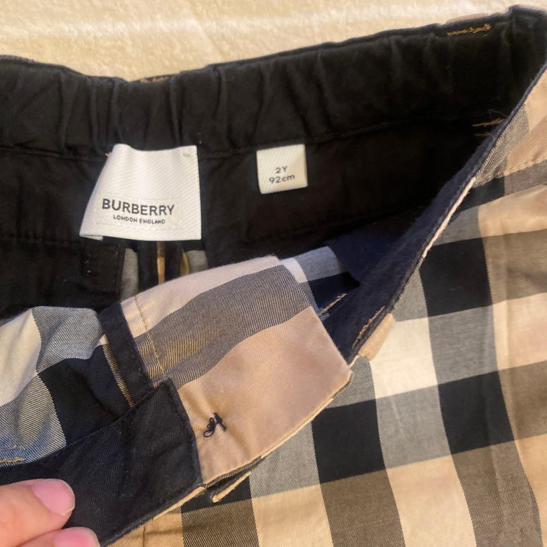 バーバリー　2y 92cm ポロシャツ　ノバチェックパンツ　セット