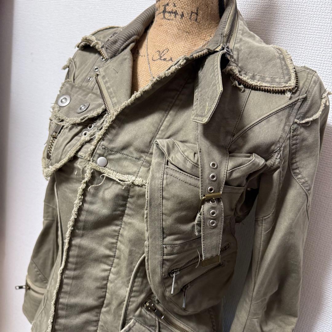 y2k 00s 平成 ギミック ミリタリージャケット