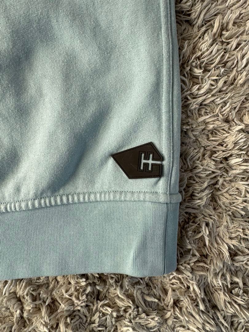 【美品】エルメス スウェット トレーナー カットソー L レザーロゴ