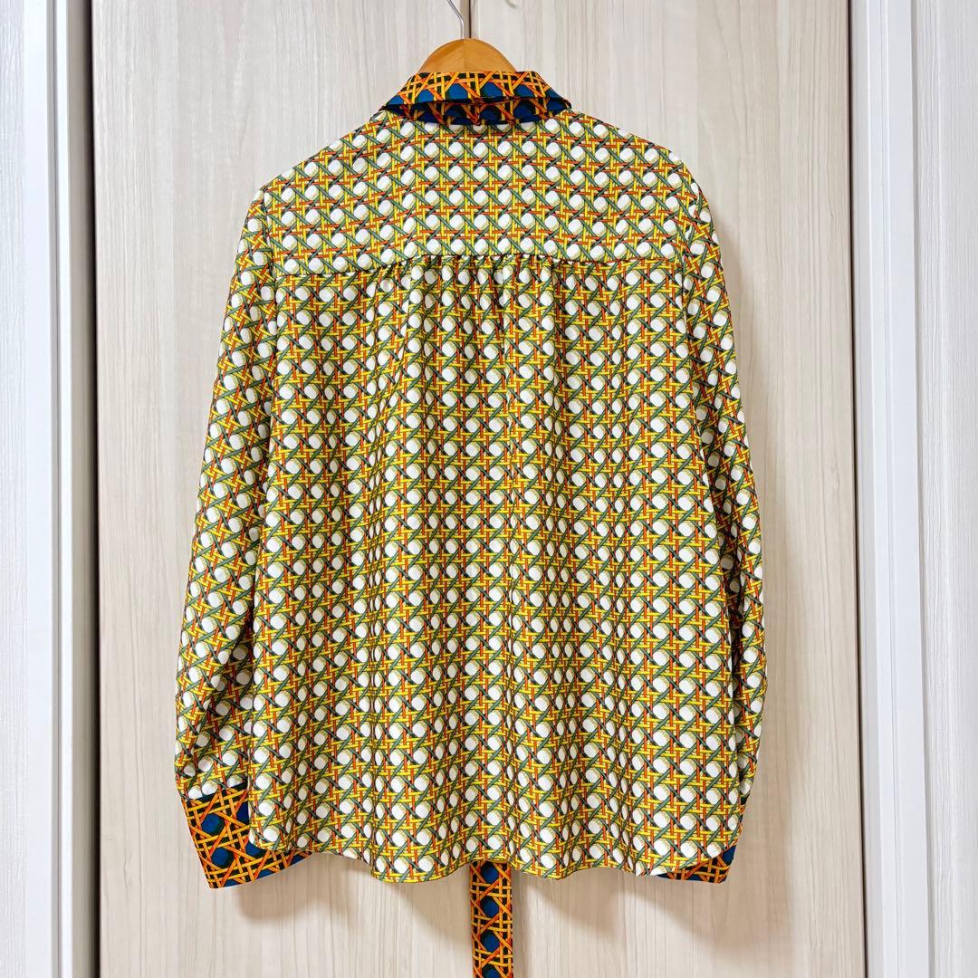 【新品未使用タグ付き】LOULOU WILLOUGHBYボウタイブラウスイエロー