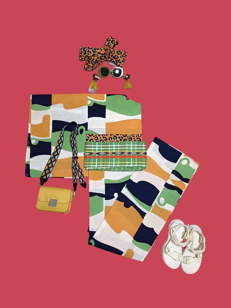 浴衣 サイケ 70年代