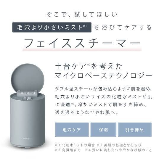 【新品】SALONIA サロニア ピュアブライトスチーマー SAL222075L