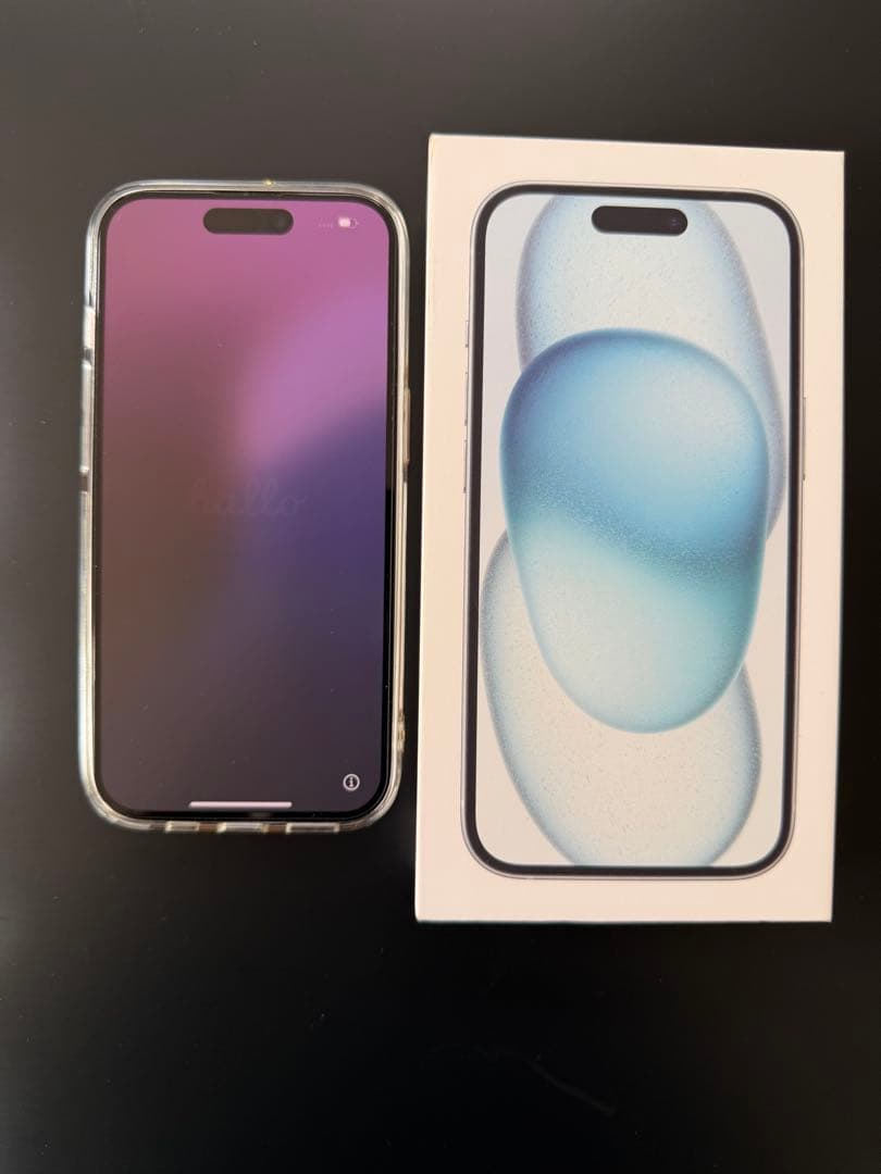 【美品】iPhone 15 ブルー 128GB SIMフリー