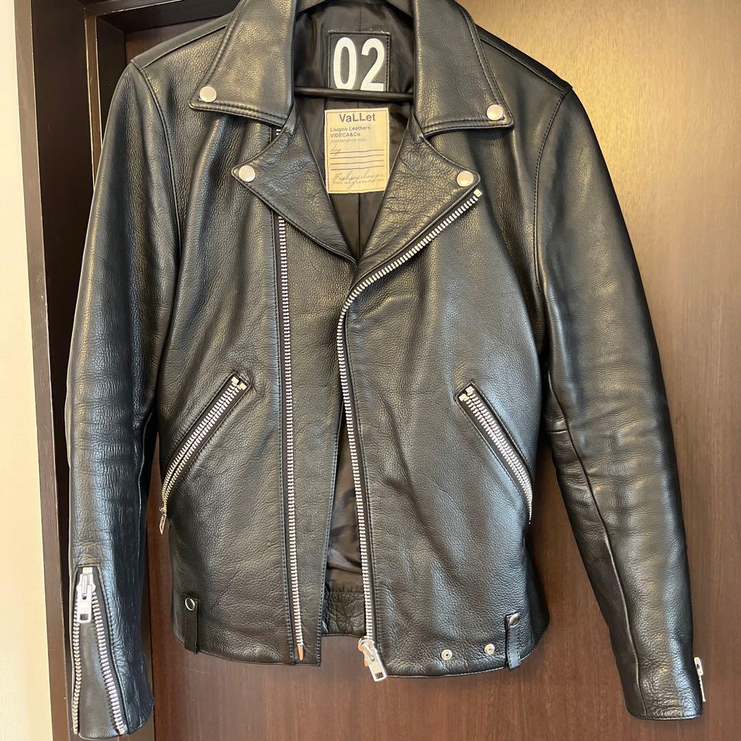 VaLLet レザー ダブルライダースジャケット 02