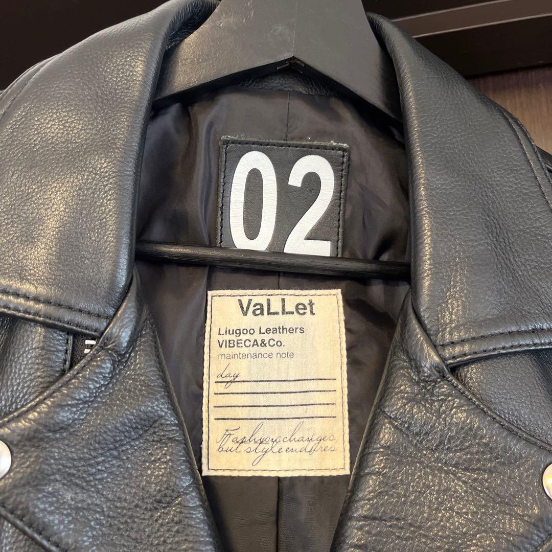 VaLLet レザー ダブルライダースジャケット 02