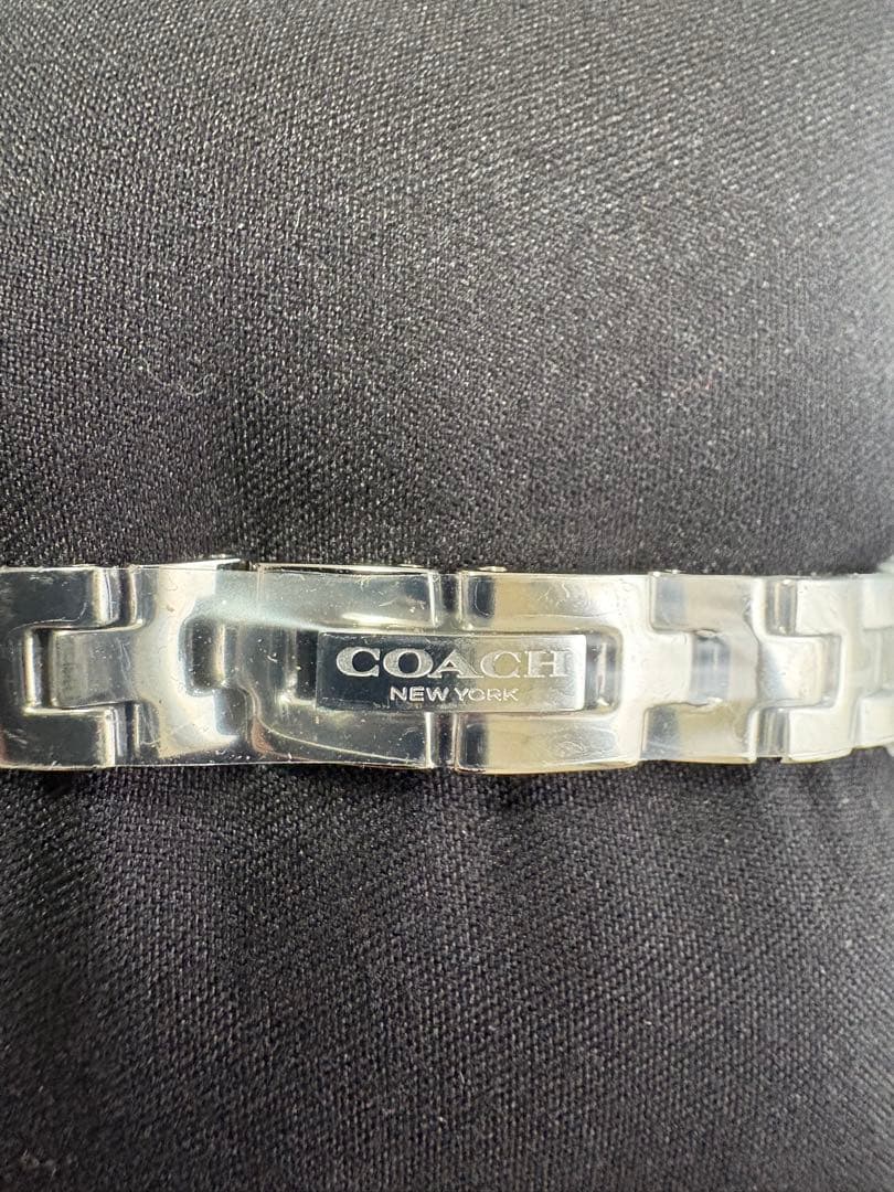 COACH アナログ時計 ストーン装飾付き