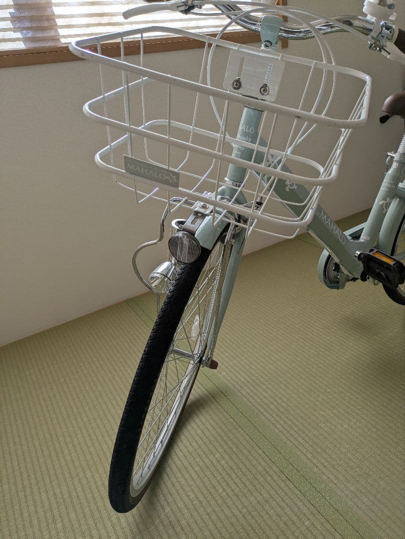 【ありちゃん】子供用自転車 ミントグリーン　マハロジュニア