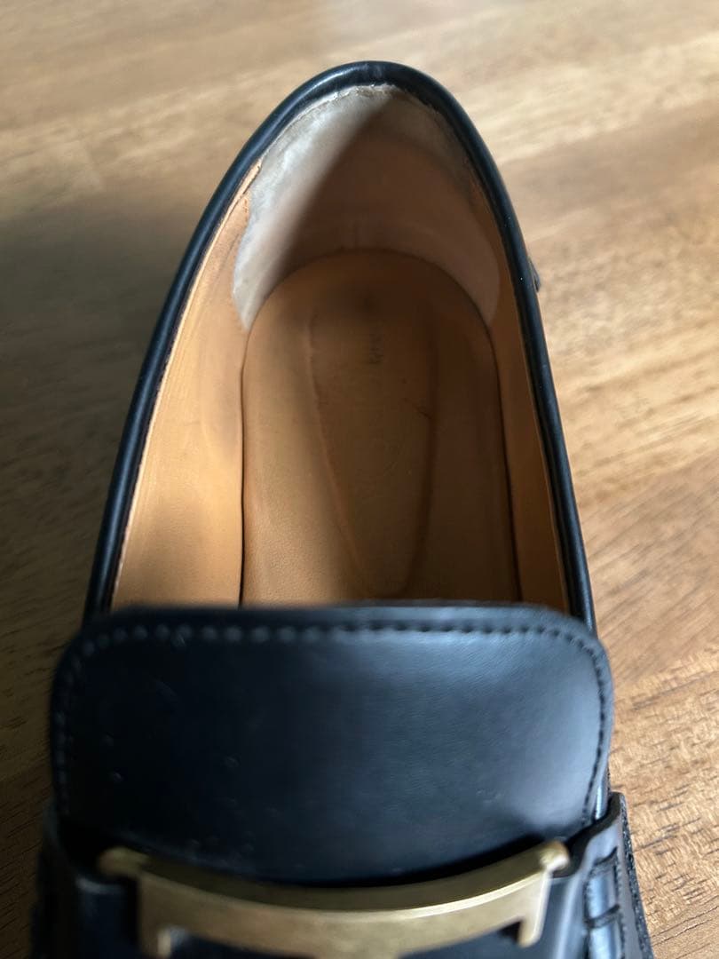 トッズ　tod's 靴　T タイムレス　レザー　ローファー　黒　38.5