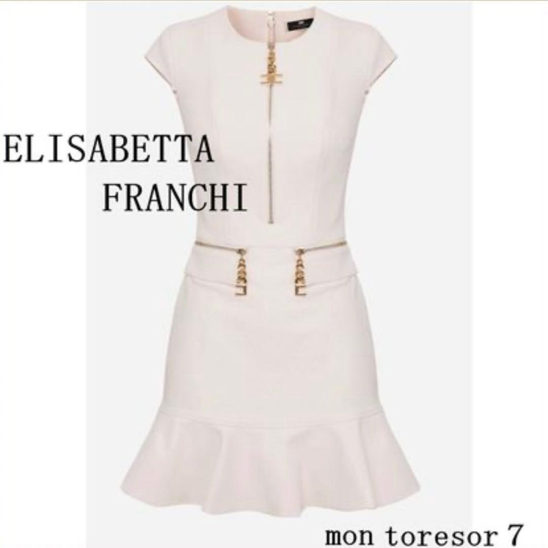 ELISABETTA FRANCHI ノースリーブミニワンピース