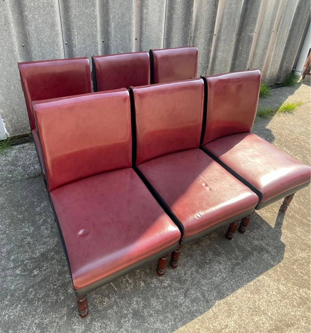 ビンテージ/レトロ/光製作所/HIKARI/喫茶店/スナックチェア/椅子/合皮③