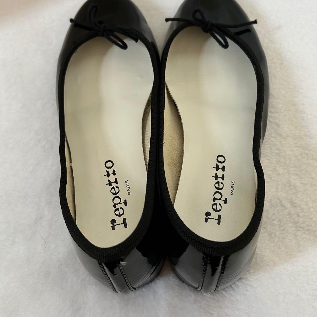 美品✨レペット エナメル ブラック37.5（23.5cm）