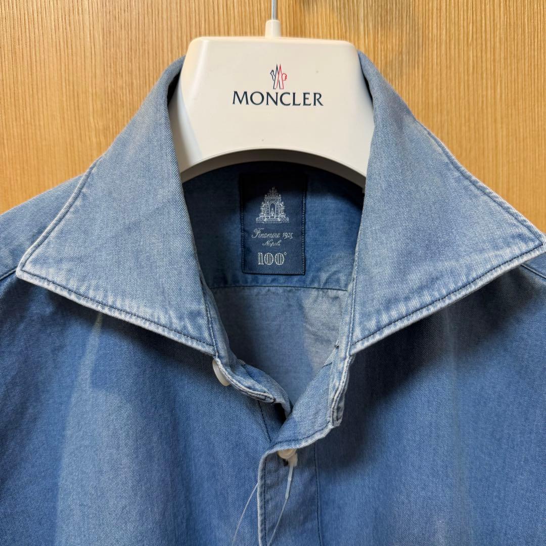 『三越購入・未使用』FINAMORE＜フィナモレ＞ デニムシャツ\"SIMONE\"