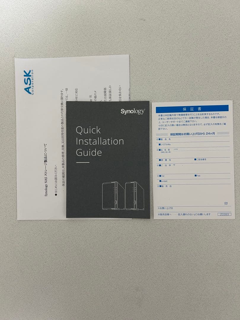 【美品】 Synology NAS DiskStation DS218play