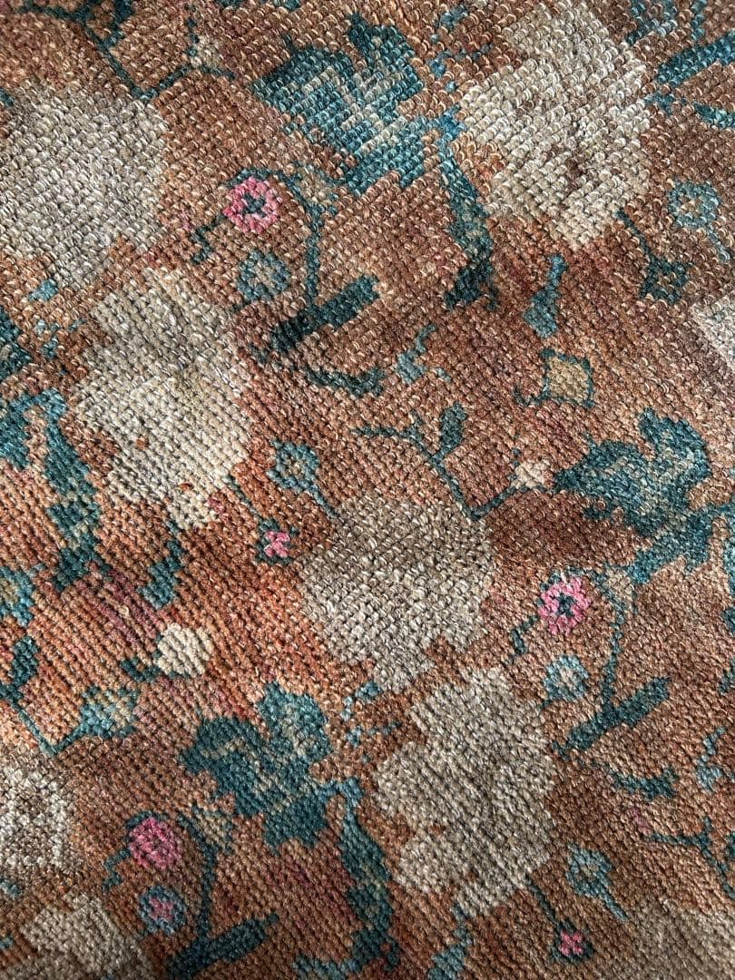 レア柄　Sunset Brown トルコ　ヴィンテージラグ　トルコラグ