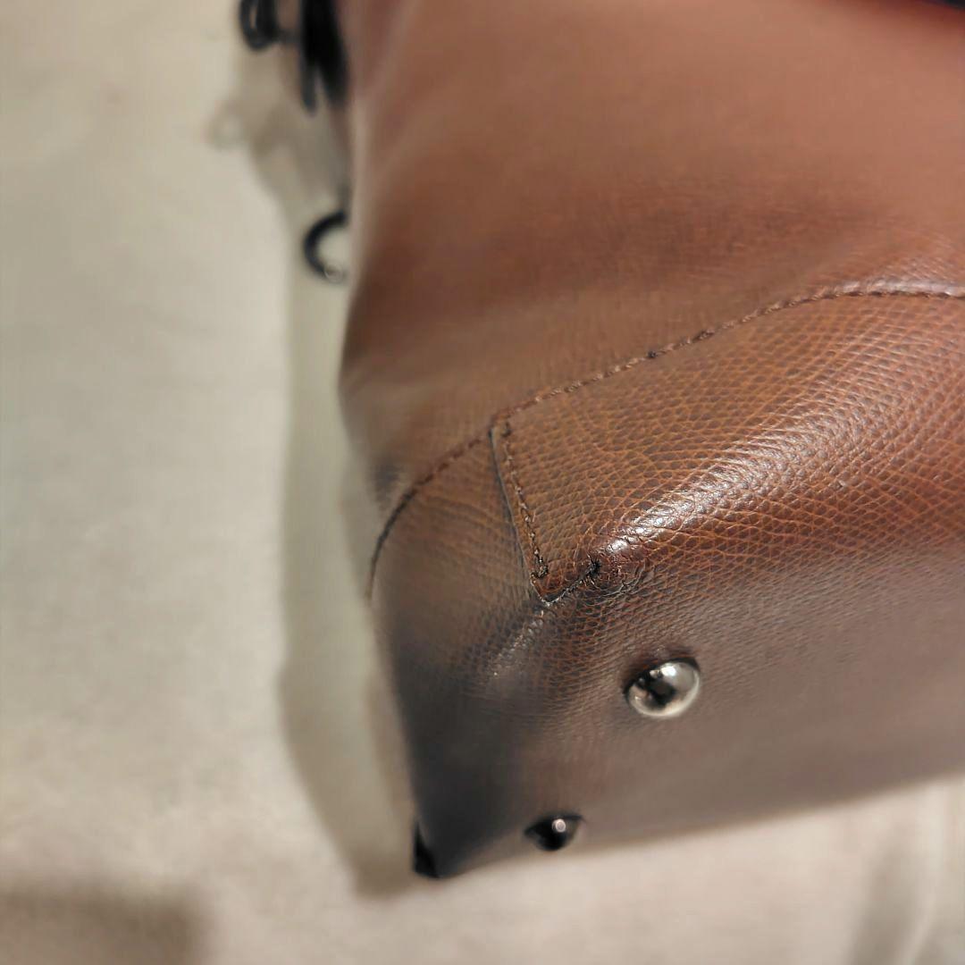 F.CLIO エフクリオ　2wayトートバッグ ビジネスバッグ　ブラウン　レザー