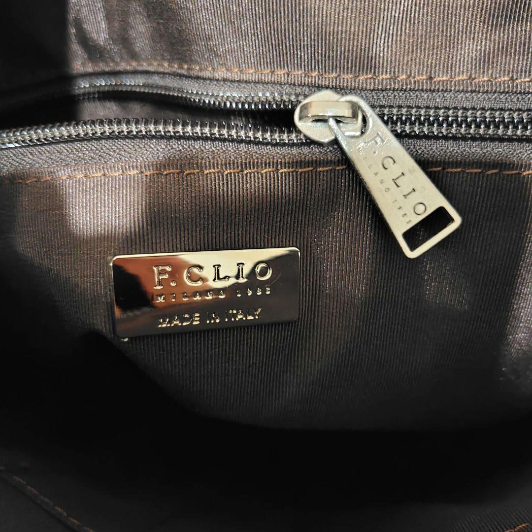 F.CLIO エフクリオ　2wayトートバッグ ビジネスバッグ　ブラウン　レザー