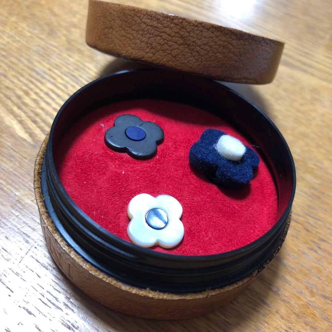 LARDINIラルディーニブートニエール　3点セット　シェル/ウッド/フェルト